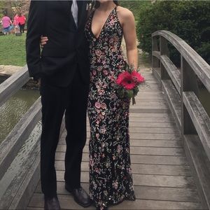 primavera couture beaded bodycon prom dress